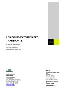 les couts externes des transports