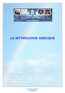 la mythologie grecque - Benoit,religion universelle