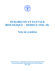 DURABILITE ET ELEVAGE BIOLOGIQUE – MODELE (SOL