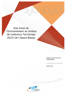 Etat Initial de l`Environnement du Schéma de Cohérence Territoriale