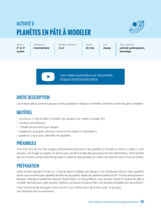 planètes en pâte à modeler