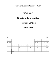 CHI110 Fascicule 2009-2010