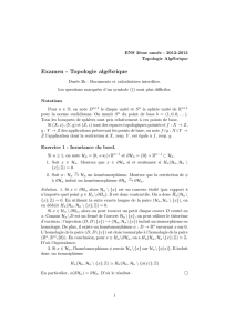 Examen - Topologie algébrique