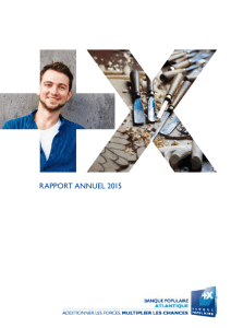 rapport annuel 2015 - Banque Populaire Atlantique