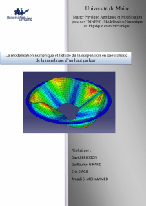 Modélisation d`une suspension de haut