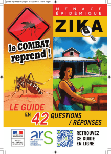 Zika: Guide de l`ARS