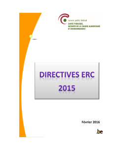 Les directives ERC