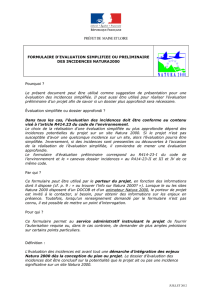 Formulaire Simplifie evaluation Natura 2000 - maine-et