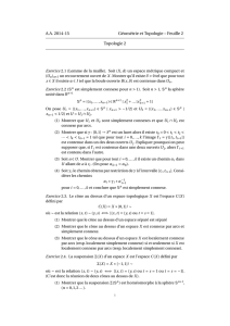 A.A. 2014-15 Géométrie et Topologie – Feuille 2 Topologie 2