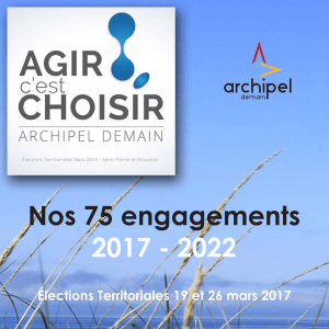 Programme Archipel Demain 2017-2022 , « Nos 75 - outre