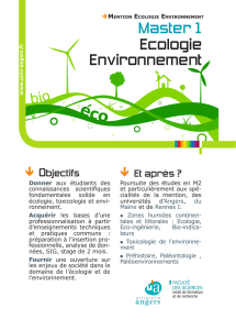 Ecologie Environnement Master 1