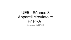 UE5 - Séance 8 Appareil circulatoire Pr PRAT