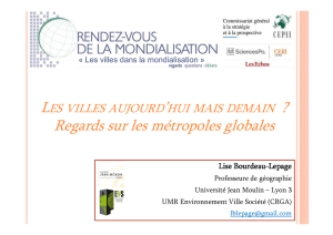 Regards sur les métropoles globales