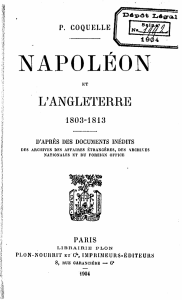 Coquelle, Pierre. Napoléon et l`Angleterre, 1803