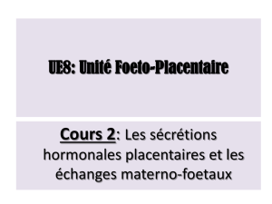 UE8: Unité Foeto-Placentaire