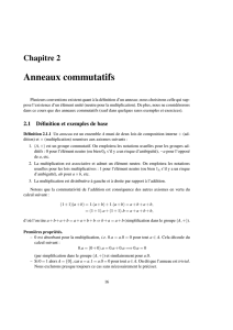 Anneaux commutatifs - Institut de Mathématiques de Toulouse