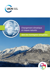 Changement climatique et risques naturels dans les