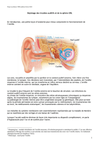 Dépistage des troubles auditifs et de la sphère ORL