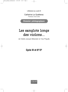 Les sanglots longs des violons…