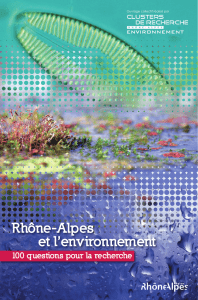 Rhône-Alpes et l`environnement - ARC 3 - Environnement