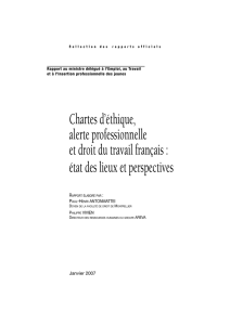 Chartes éthiques, alerte professionnelle et droit du travail français