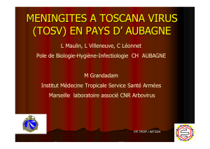 Méningites à Toscana virus en pays d`Aubagne