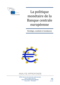 2. La politique monétaire de la BCE