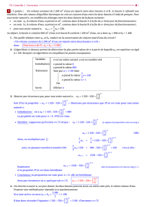 TS. Contrôle 1 -Correction 1 ( 5 points ) Un volume constant de 2