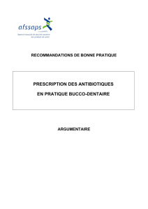 RBP/prescription des antibiotiques en pratique bucco dentaire