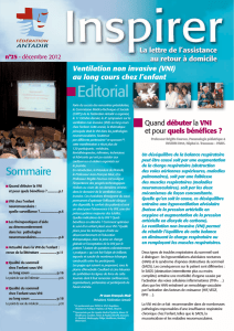 Ventilation non invasive (VNI) au long cours chez l`enfant