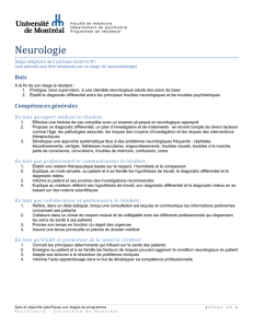 Neurologie - Département de psychiatrie