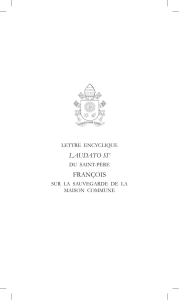 Encyclique Laudato Si - Assemblée des évêques catholiques du
