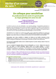 1erCommuniqué de presse Montpellier, le 11 septembre 2013 Lors