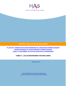 radiochirurgie et radiothérapie stéréotaxique