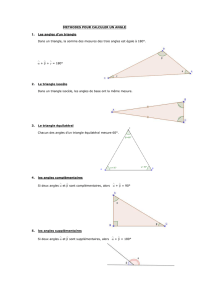 méthodes calcul d`angles - Collège Anne de Bretagne