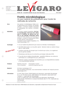 Frottis microbiologique