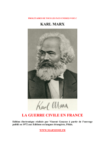 karl marx la guerre civile en france - communisme