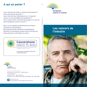 Les cancers de l`intestin - Fondation contre le Cancer