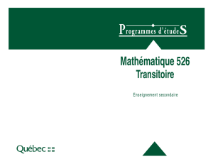 Mathématique 526