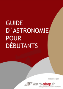 Conseils pour astronomes débutants