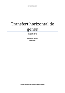 Transfert horizontal de gènes