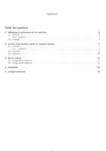 matrices