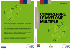 Comprendre le myélome multiple