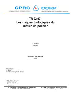 TR-02-97 Les risques biologiques du métier de policier
