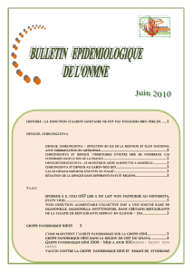 Bulletin Epidémiologique ( Juin 2010 )