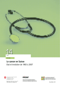 Le cancer en Suisse - Université de Genève