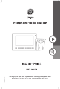 Interphone vidéo couleur