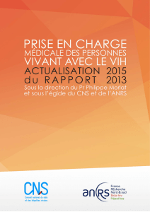 Prise en charge médicale des personnes vivant avec le VIH