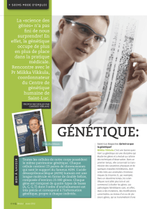 Génétique: la médeci