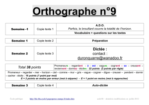Orthographe n°9 - bla-bla cycle 3